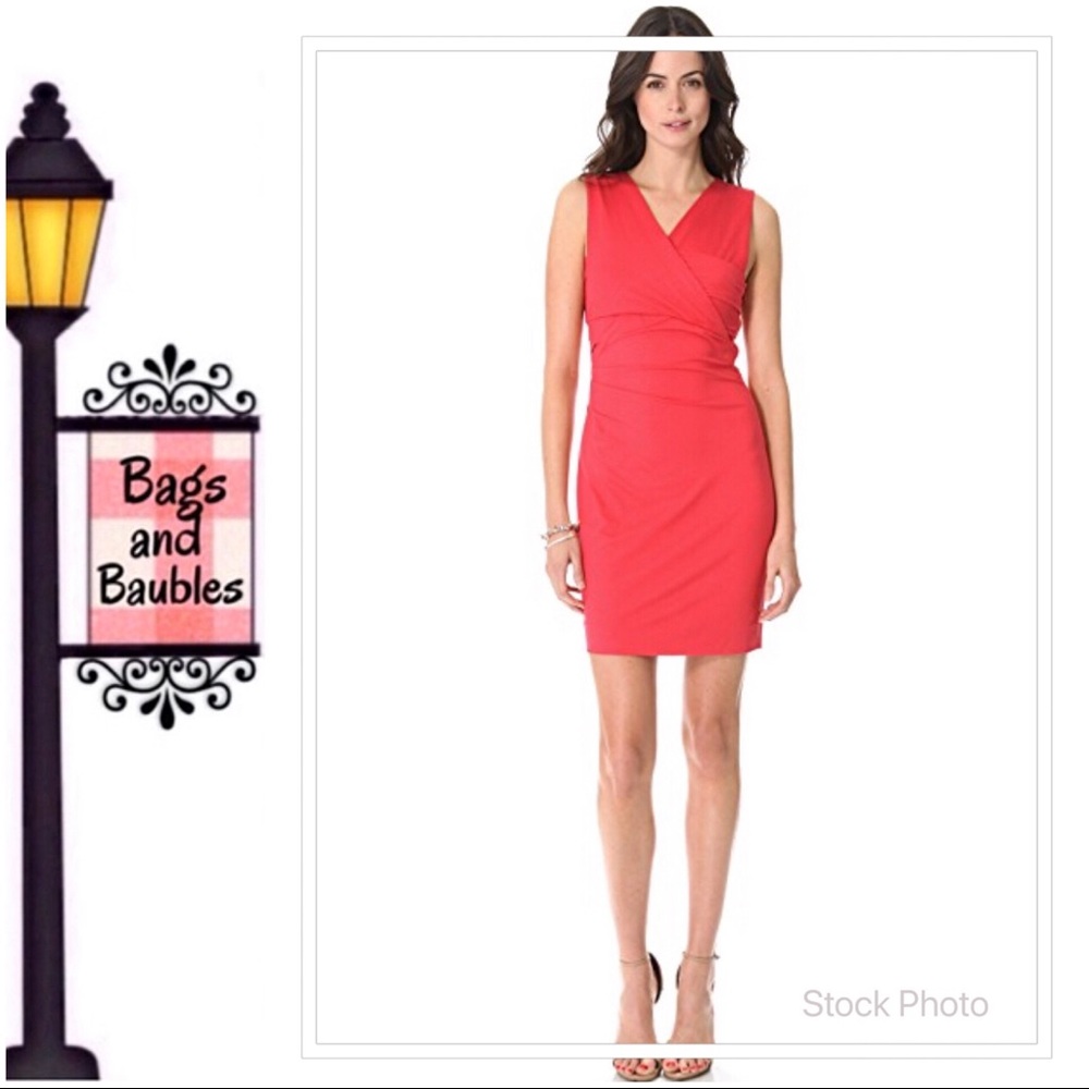 DIANE VON FURSTENBERG Parker Red Sleeveless Dress